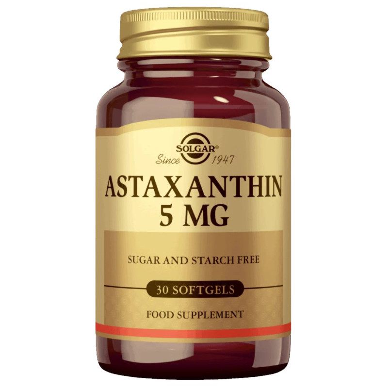 Solgar® Astaksantiini 5 mg 30 softgelkapseli