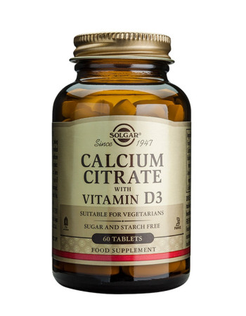 Solgar Kalsiumsitraatti + D3