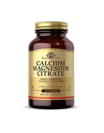 Solgar Calcium Magnesium Citrate 100 Tablets