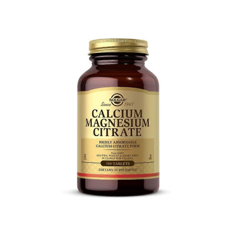 Solgar Calcium Magnesium Citrate 100 Tablets