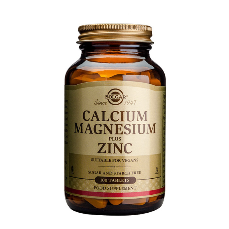 Solgar Kalsium Magnesium + Sinkki 100 tabl 