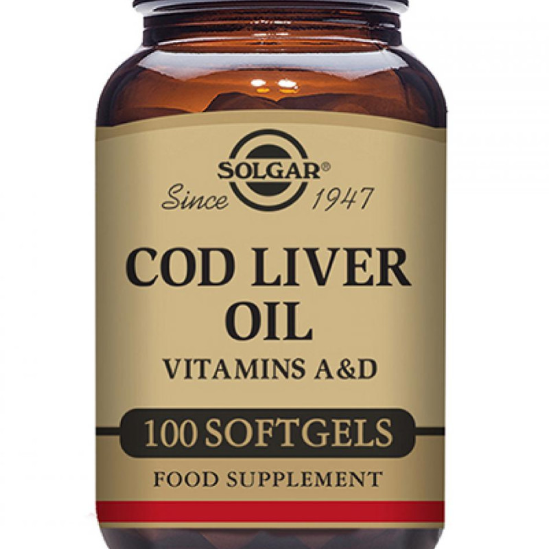 Solgar Turskanmaksaöljy 100kaps Cod Liver Oil