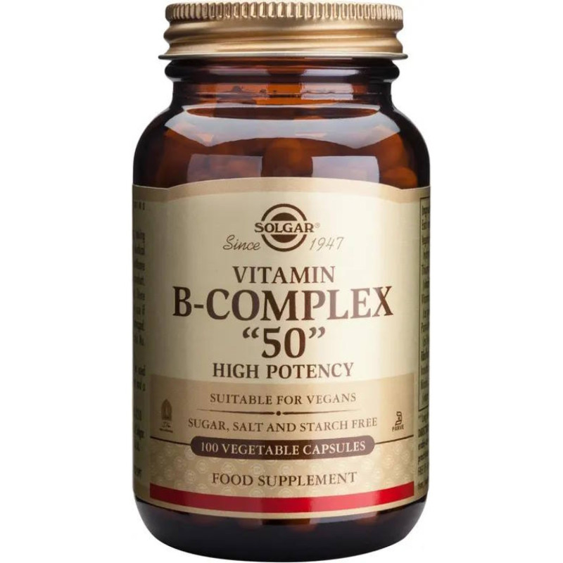 Solgar Vitamin B-Complex 50, 100 kaps.