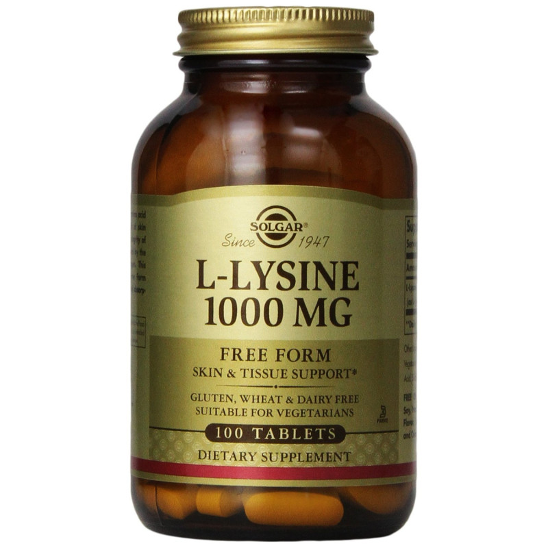 Solgar L-Lysiini 1000mg 100 tablettia