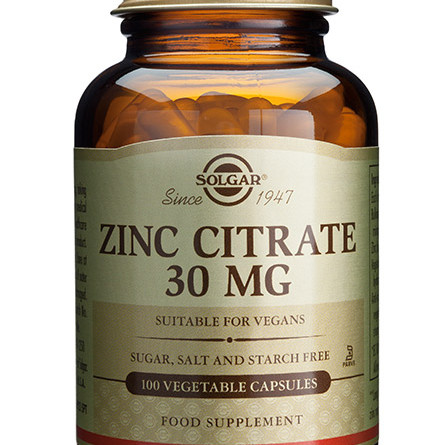 Solgar Sinkkisitraatti 30 mg 100 kapselia 