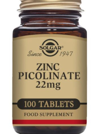 Solgar Sinkkipikolinaatti 22 mg 100tbl 