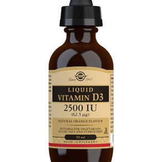 Solgar® Nestemäinen D3-vitamiini 2500 IU (62.5 µ) 