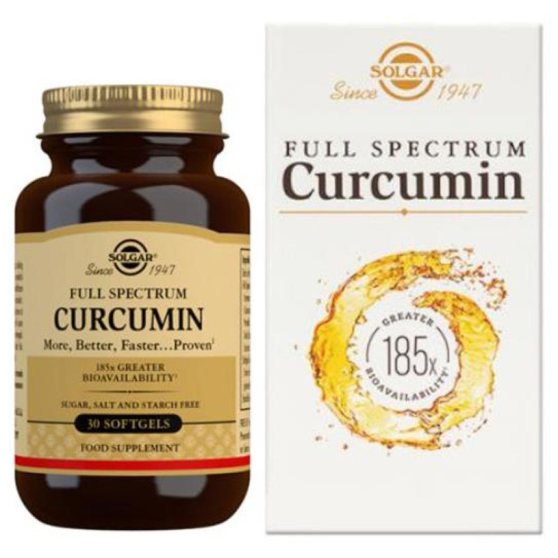 Solgar Full Spectrum Curcumin Kurkumiini 30 softgel