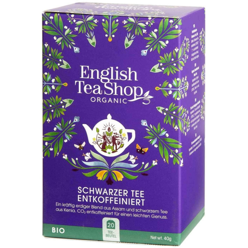 English tea shop Decaffeinated black tea - kofeiiniton musta tee 20pss luomu
