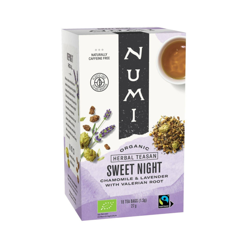 Numi Luomu Sweet Night pussitee 18pss