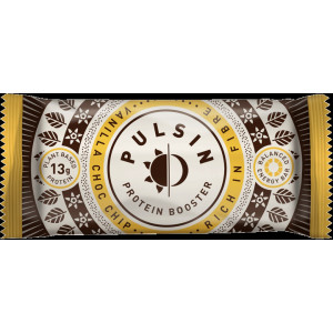 Pulsin gluteeniton vegaani proteiinipatukka vanilla choc chip 50g