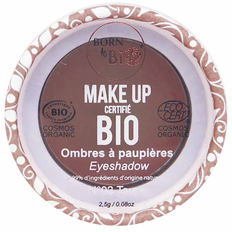 BORN TO BIO ORGANIC EYE SHADOW N°3 - LUOMIVäRI TAUPE 2,5G