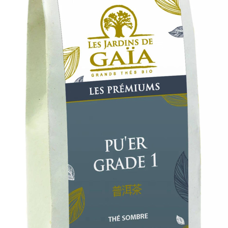 Les Jardins de Gaïa Luomu Premium Pu Erh Grade 1 irtotee 100g
