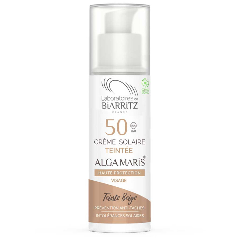 Alga Maris Sävyttävä aurinkovoide kasvoille SPF50 Beige 