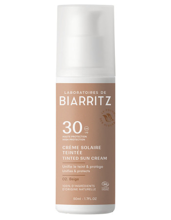 Laboratoires de Biarritz Tinted Sun Cream Sävytetty Aurinkovoide Kasvoille SPF30 Beige 50ml Kevätmarkkinat -20% (ennen 29,99€)