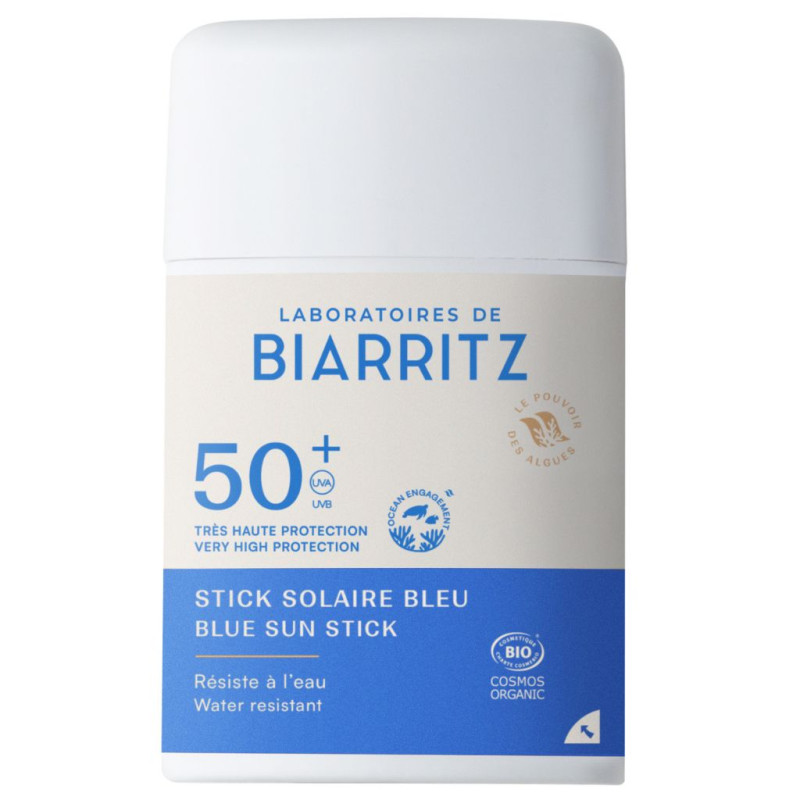Laboratoires de Biarritz Stick Solaire Aurinkovoidepuikko Sininen SPF50+ 12g Kesän hyvinvointilöytö -20%