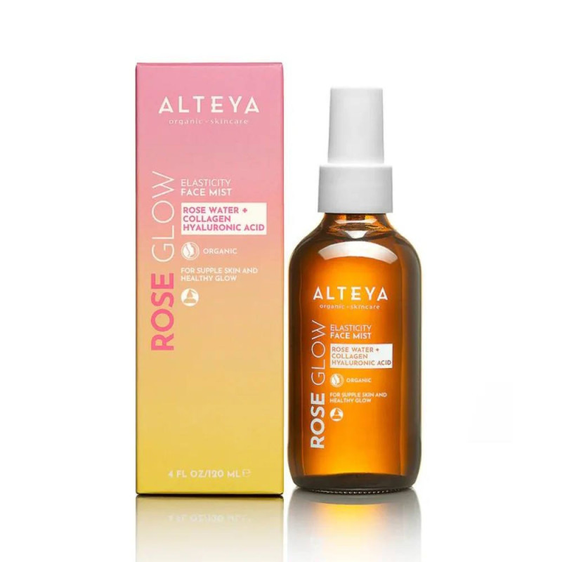 Alteya organics Kasvosuihke Glow - Ruusuvesi + Kollageenipeptidi 120ml