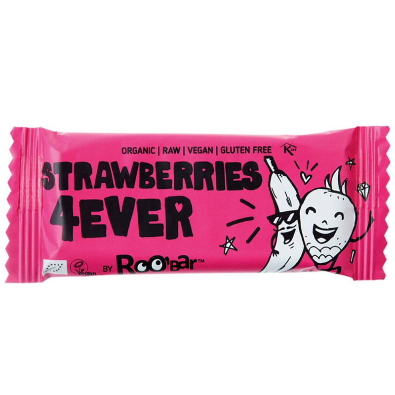 Roobar Välipalapatukka, strawberries 4ever 30g