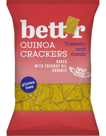 Bett´r kvinoakeksi, kurkuma & juustokumina 100g