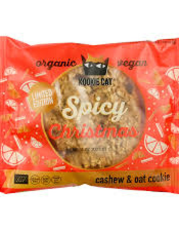 Kookie cat Spicy Christmas Cashew-kaurakeksi, 50 g