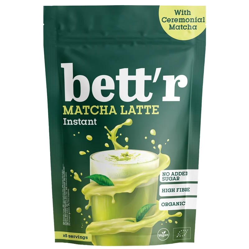 Bett`r Matcha-lattejuomajauhe luomu 200g