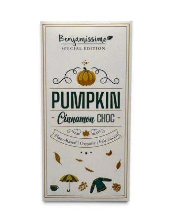 Benjamissimo Suklaa, kurpitsa & kaneli luomu 60g
