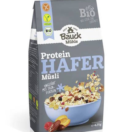 Bauckhof Proteiini Kauramysli Gluteeniton luomu 425g TARJOUS PäIVäYS