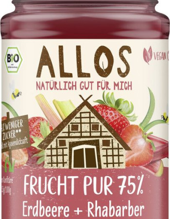 Allos mansikka-raparperisose luomu 250g