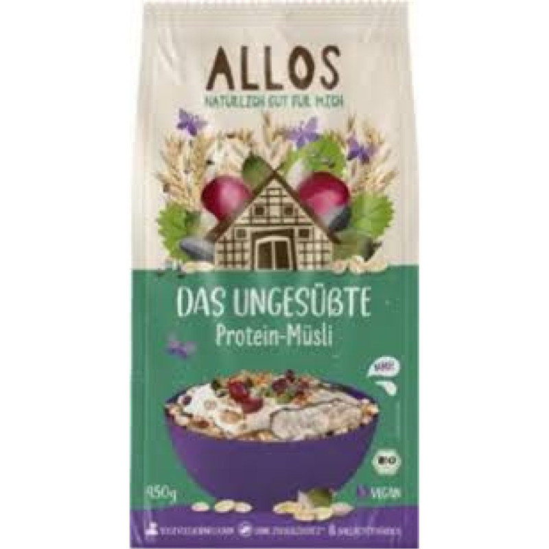 Allos Luomu Makeuttamaton Proteiinimysli 450g