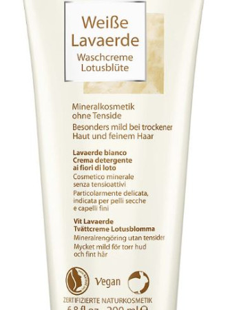 Logona Lotus- Valkosavi pesuvoide 200ml herkälle iholle ja päänahalle