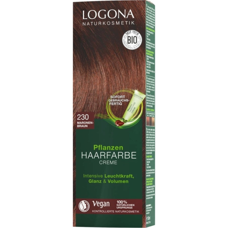 Logona Color creme hiusväri 230 mahongin ruskea