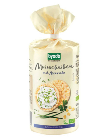 Byodo maissikakut merisuolalla 120g, luomu