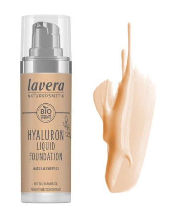 Lavera Hyaluron Liquid Foundation - Natural Ivory 01, 30ml