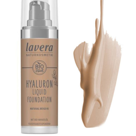 Lavera Hyaluron Liquid Foundation - Natural Beige 05 30ml päiväysale