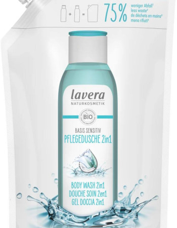 Lavera suihkugeeli täyttöpakkaus Basis sensitiv 500ml
