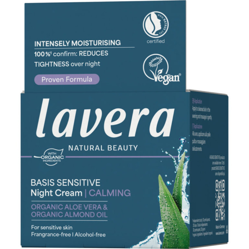 Lavera Basis Sensitiv ravitseva & uudistava yövoide 50ml 