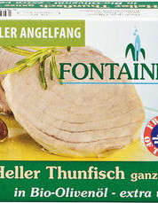 Fontaine Vaalea tonnikala luomu oliiviöljyssä 120g 