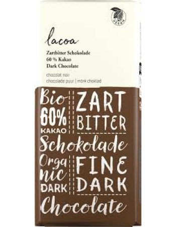 lacoa tumma suklaa 60% luomu vegaaninen 100g