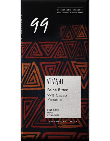 Vivani luomu tumma suklaa 99% 80g