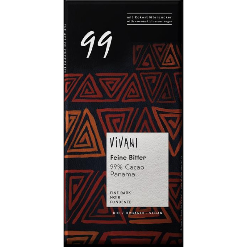 Vivani luomu tumma suklaa 99% 80g