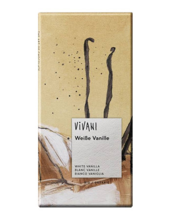 Vivani Valkosuklaa Vanilja 80g luomu (sis maitoa)