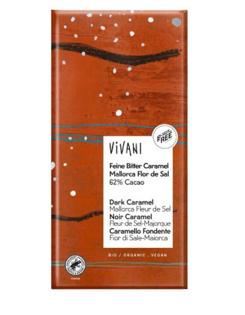 Vivani Caramel Mallorca 62% tumma suklaa 