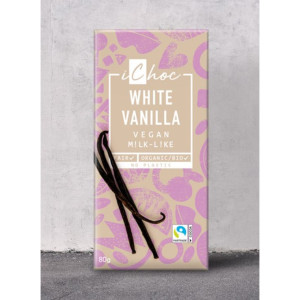 Ichoc White Vanilla Vegaaninen valkosuklaa 80g white vanilla, luomu