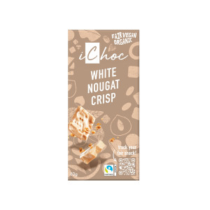 iChoc Luomu Nougat Crisp valkosuklaalevy 80g
