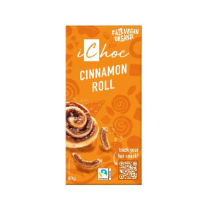 iChoc Luomu Cinnamon Roll suklaa 80g