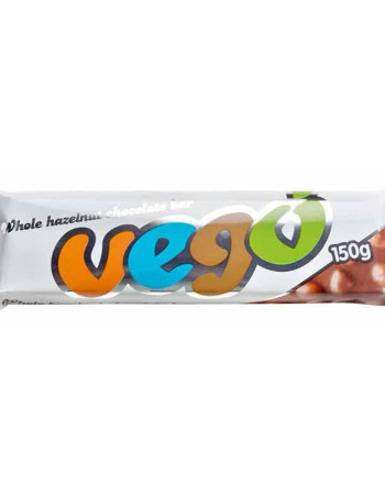 Vego whole hazelnut chocolate bar vegaani gluteeniton luomu 150g 