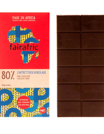Fairafric 80% tummasuklaa 80g luomu