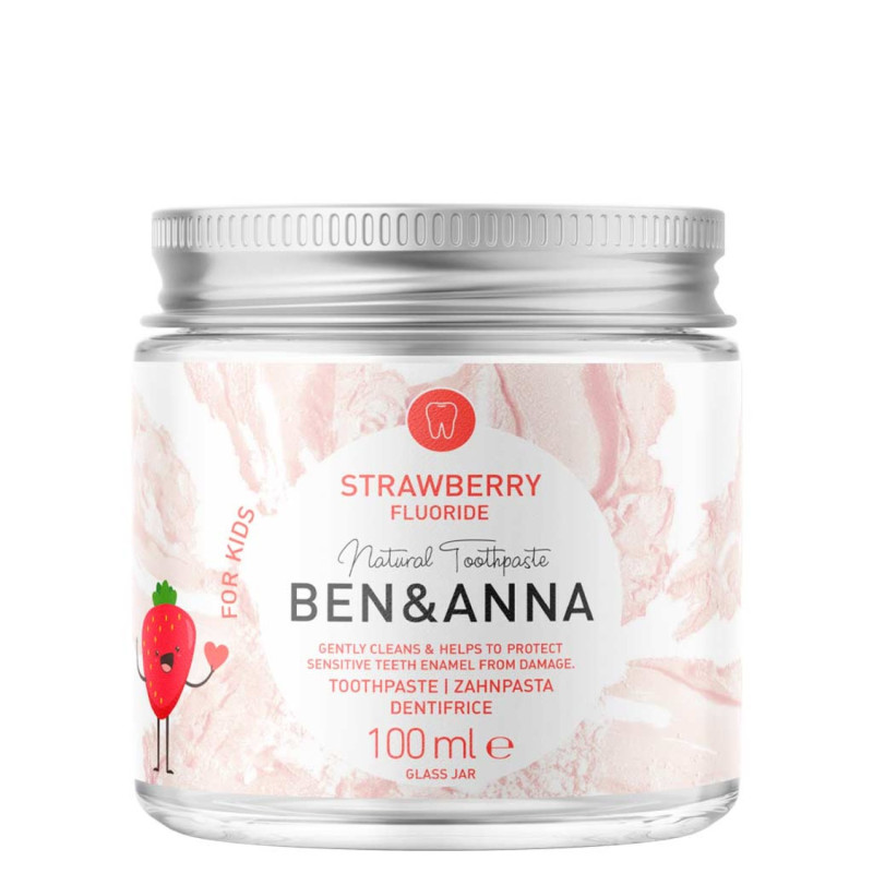 Ben & Anna Lasten fluorihammastahna mansikka 100ml