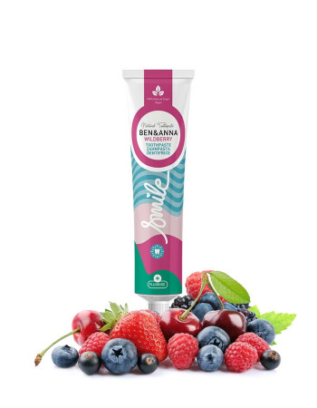 Ben & Anna Fluorihammastahna Alumiinituubissa Wild Berry 75ml