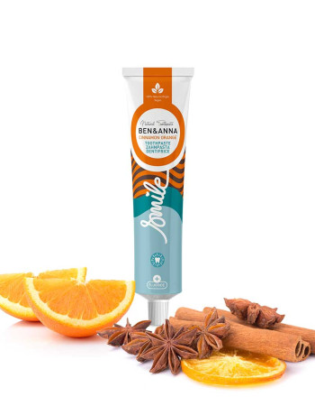Ben & Anna Fluorihammastahna Alumiinituubissa Cinnamon Orange 75ml